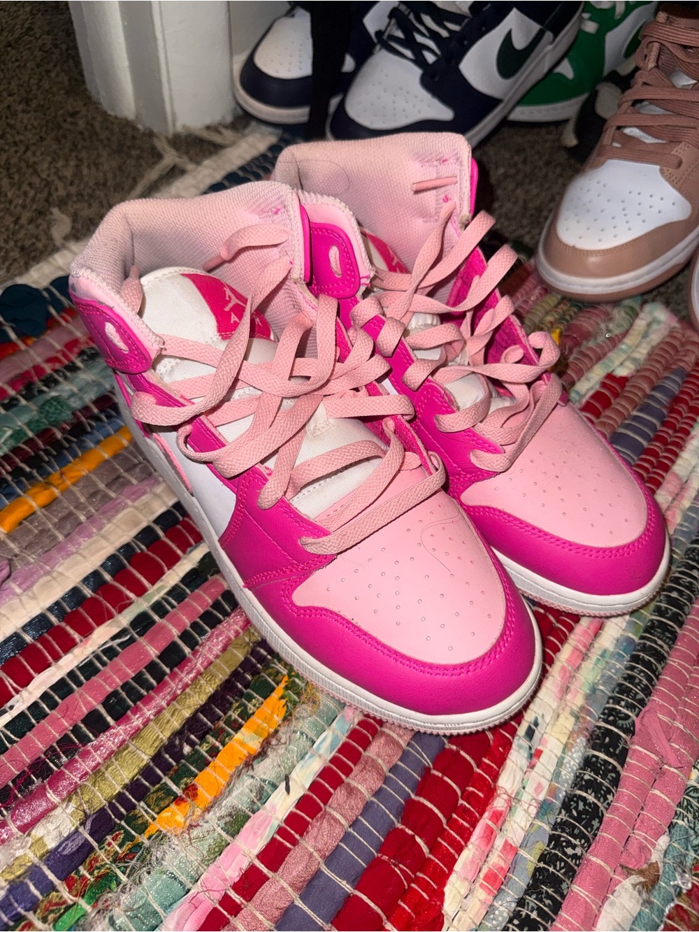 Nike Pink High-Top Kids' Sneakers